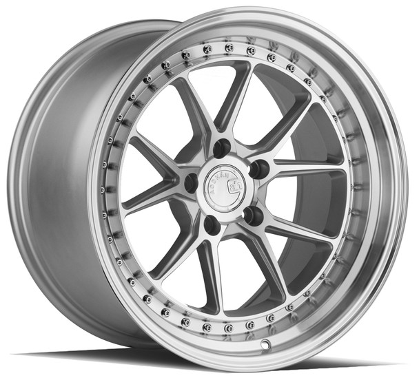 Aodhan DS08 DS-08 Wheels Silver w/ Machined Lip