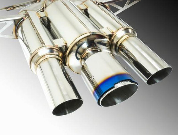 Remark Catback Exhaust 2017+ Honda Civic Type-R Spec III-Triple Tip Burnt Stainless Tip Cover