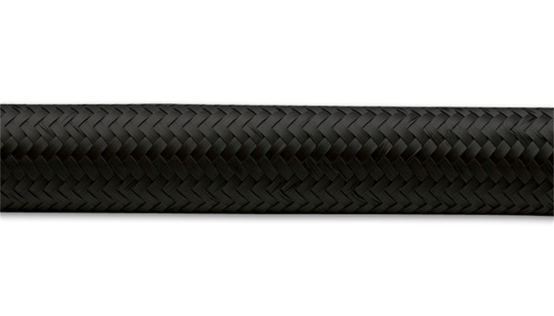 Vibrant -20 AN Black Nylon Braided Flex Hose (2 foot roll)