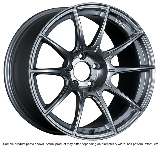 SSR GTX01 18x10.5 5x114.3 15mm Offset Dark Silver Wheel Evo X / G35 / 350z / 370z